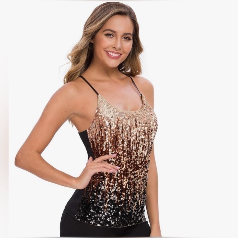 Maner - sequins tank top.